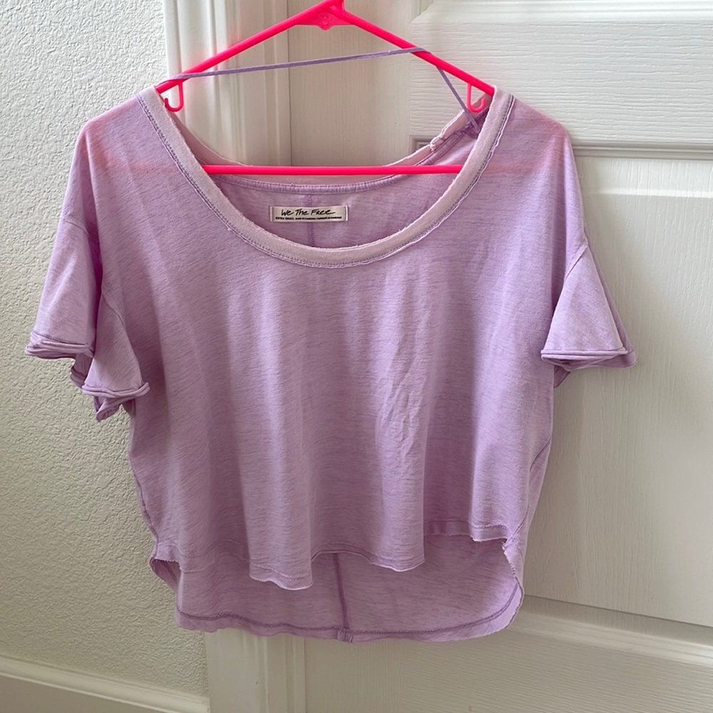 Free people crop tee